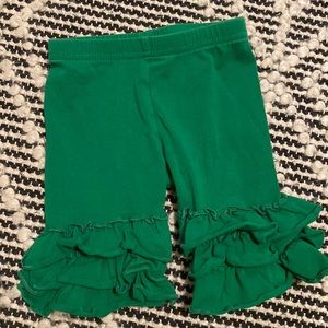 Adorable Essentials ruffle bottom shorts, size 18 months